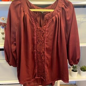 Lace detailed blouse